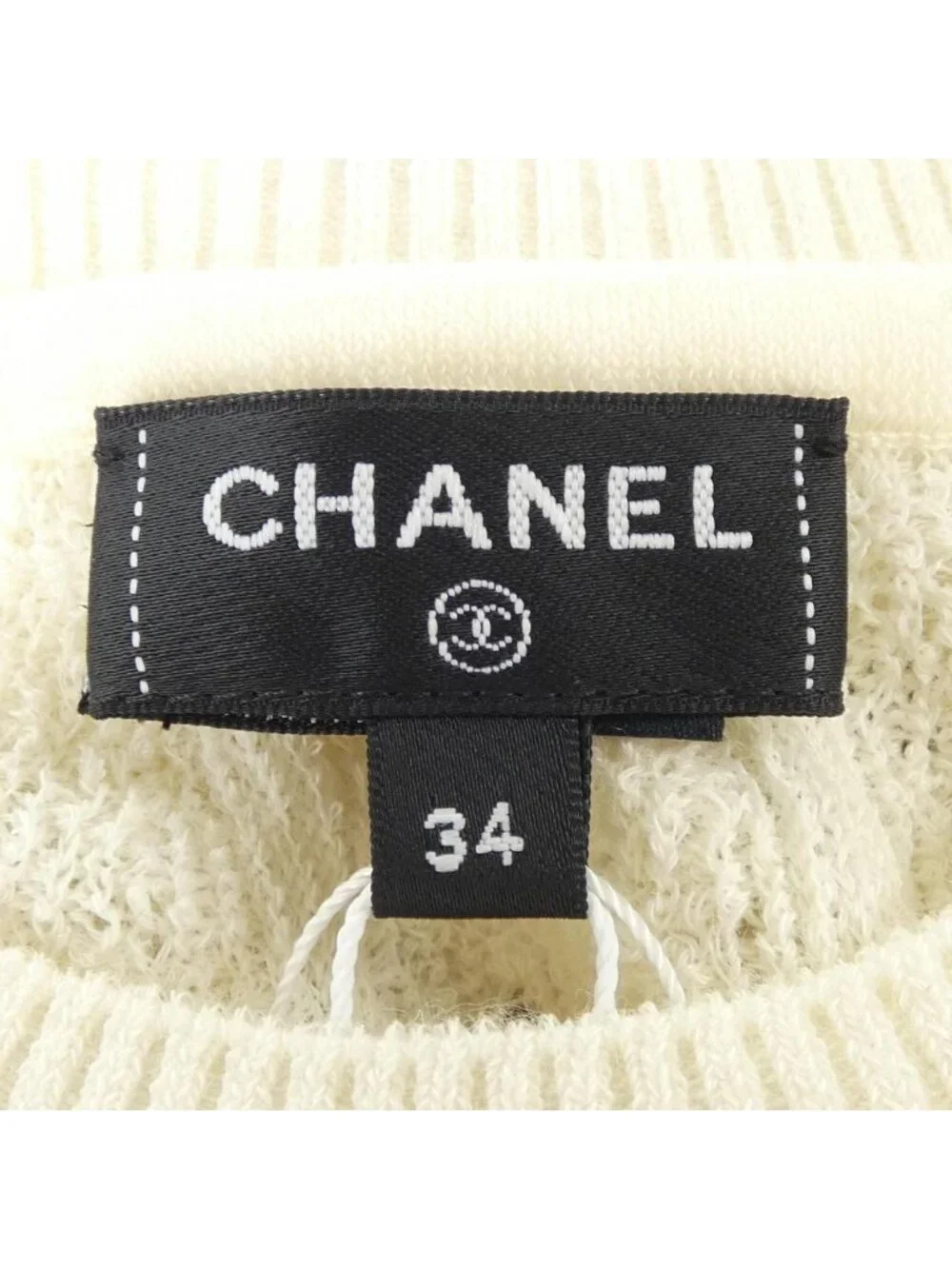 Chanel Knit Sweater White